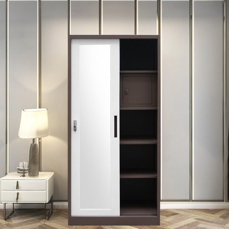 2 Sliding Doors Printed Steel Wardrobe with Mirror02.jpg