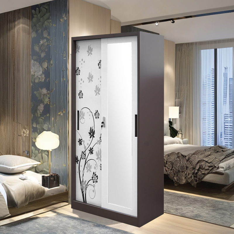 2 Sliding Doors Printed Steel Wardrobe with Mirror03.jpg